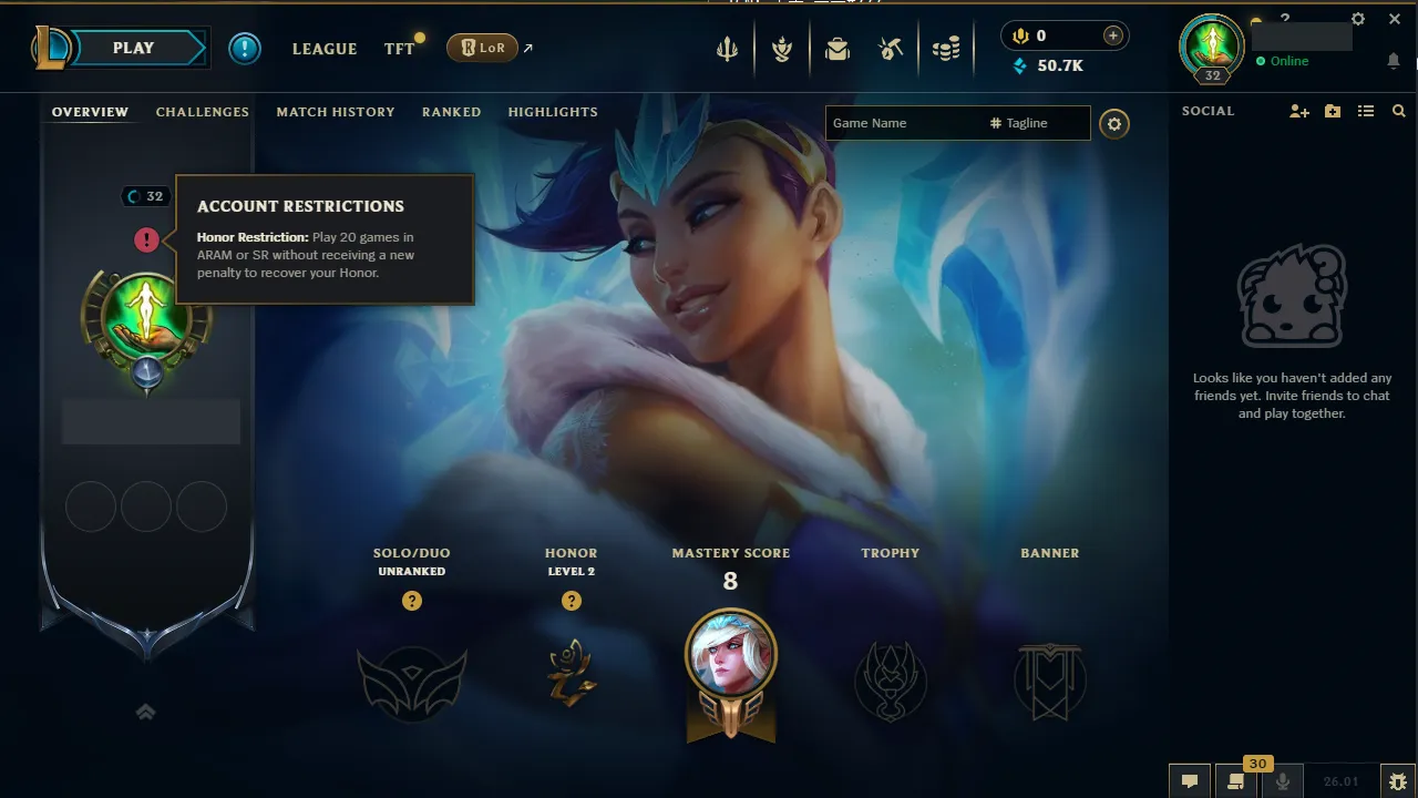 🌍 EUW 🔒 Handlevel ⚡️ Unranked 🥇 Platinum+ MMR ✨️ Perfect Smurf 📧 Full Access Account ✅ #TH-B3A