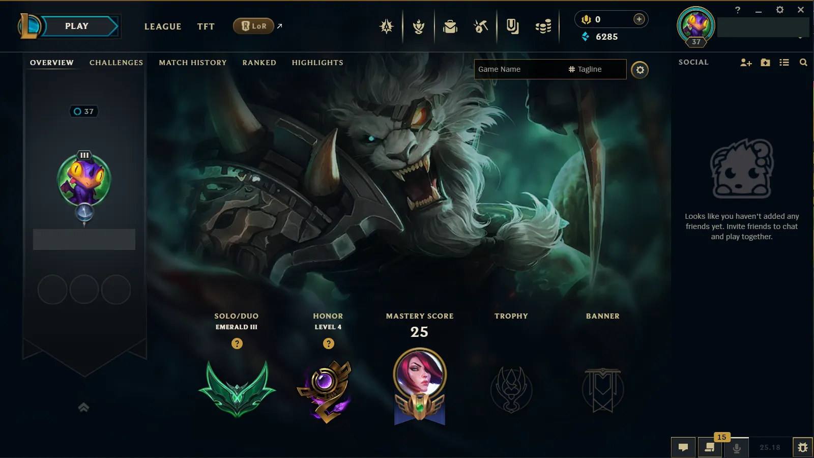 🌍 EUNE 🔒 Handlevel ⚡ Emerald III (15 LP)✨ WR:52% 🔥 High Quality Riot Account ♾️ Lifetime Ownership 📧 Full Email Access ✅ Full Ownership Transfer #FLEJER