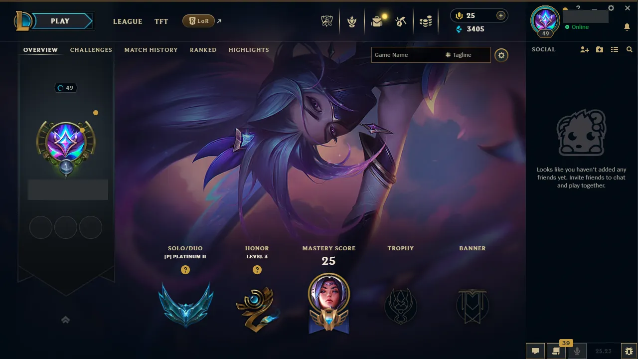 🌍 EUW 🔒 Handlevel ⚡️ Platinum II Start Placements 🥇 High Emerald/Diamond MMR 🔥 Max LP Gains  📧 Full Access Account ✅ #TH-DSDFO94