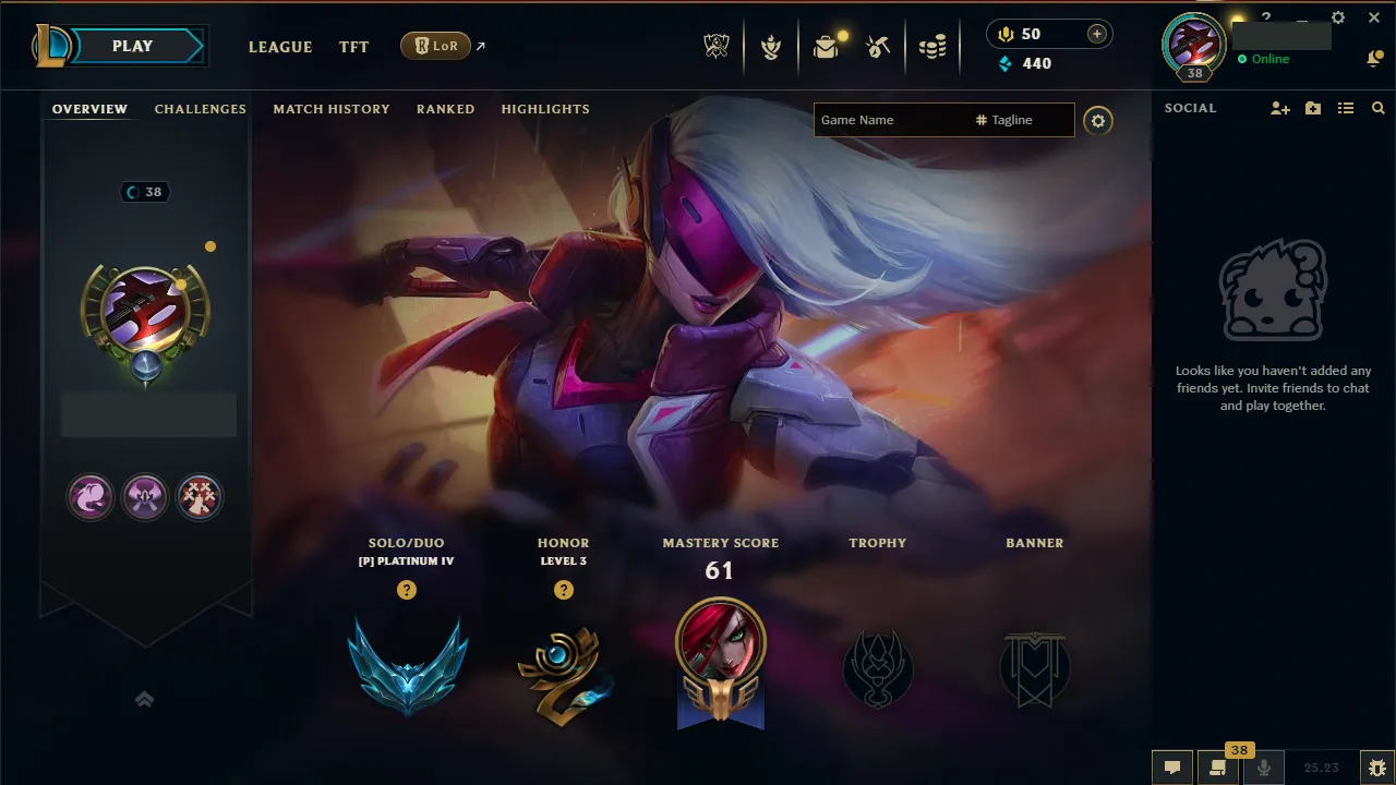 🌍 EUW 🔒 Handlevel ⚡️Emerald II (50 LP) 🥇 - ✨️ WR:73% 🔥 -  📧 Full Access Account ✅ #TH-