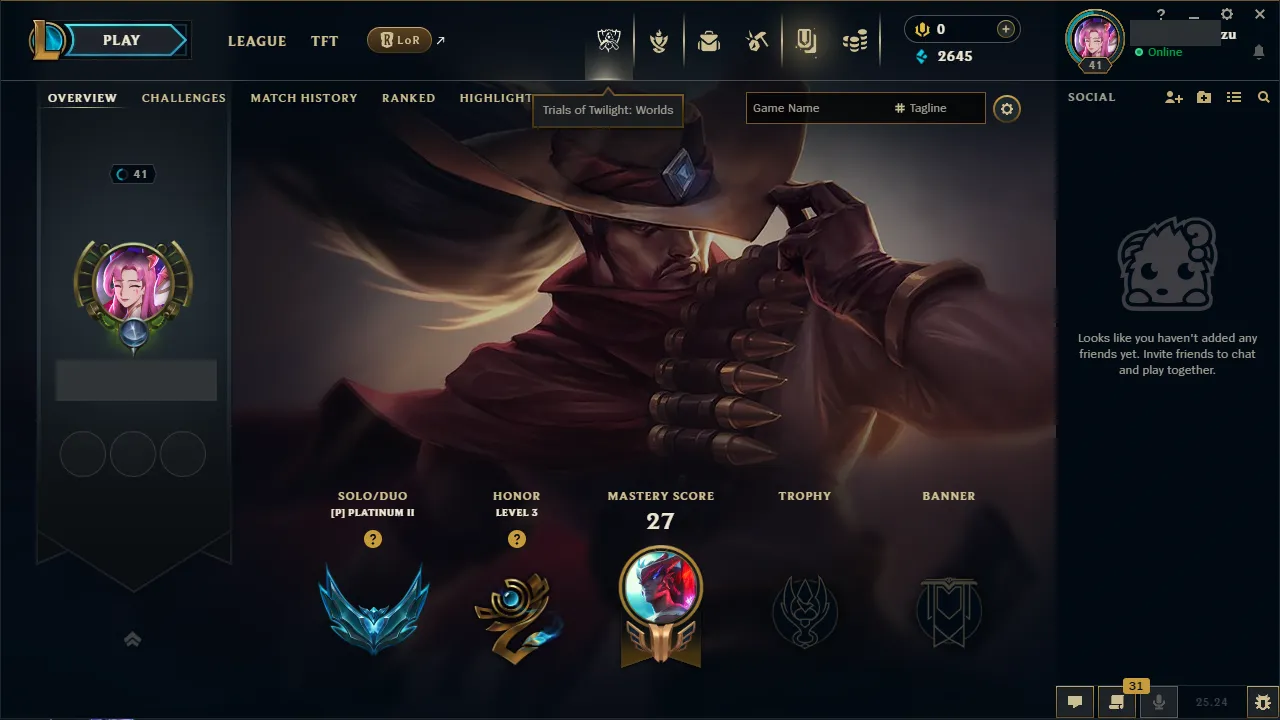 🌍 EUNE 🔒 Handlevel ⚡️ Platinum II (76 LP) 🥇 Top Main ✨️ WR:100% 🔥 Placed Platinum II 📧 Full Access Account ✅ #TH-L9B