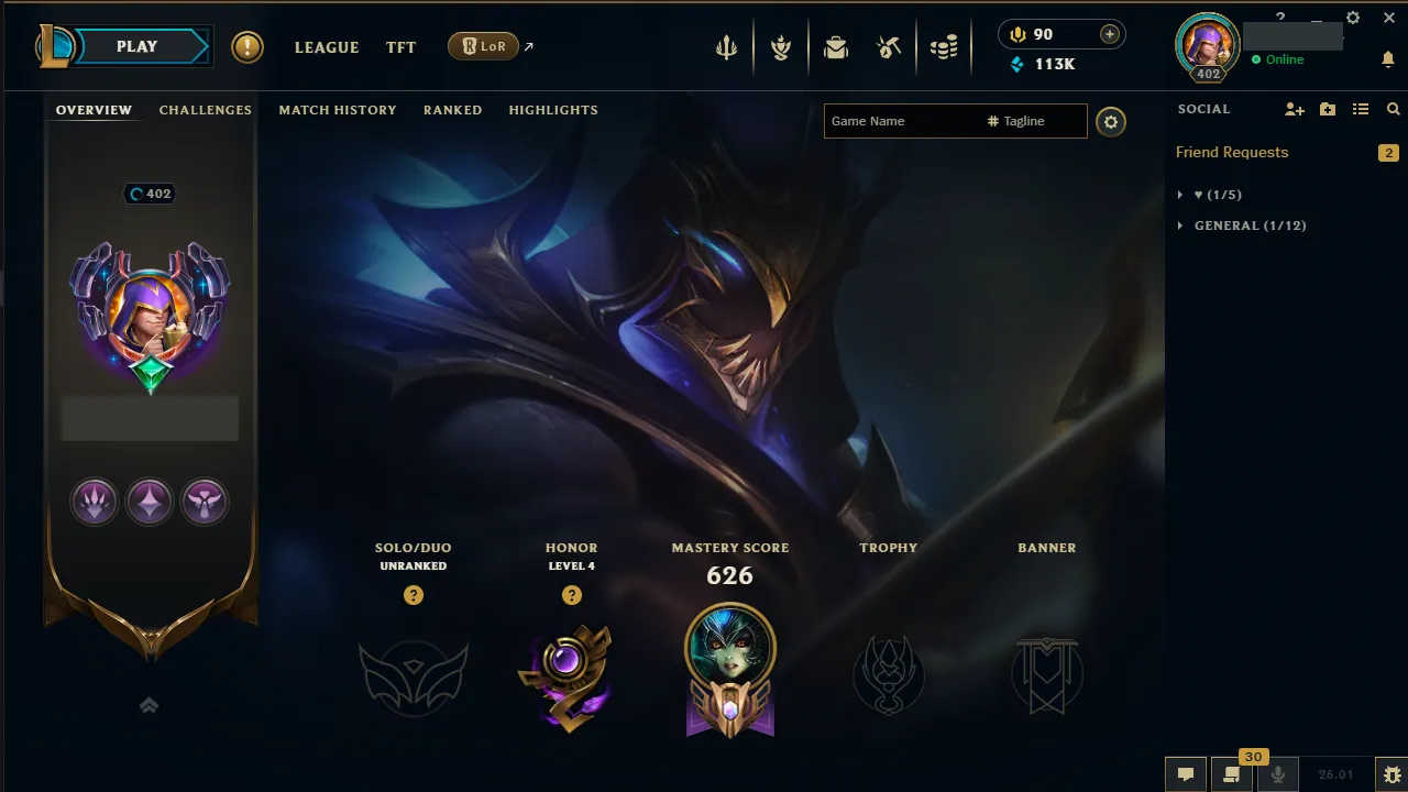 🌍 EUW 🔒 Handlevel ⚡️ Unranked 🥇 Emerald Peak S25 ✨️ 190 Skins 🔥 172 Champs  📧 Full Access Account ✅ #TH-755