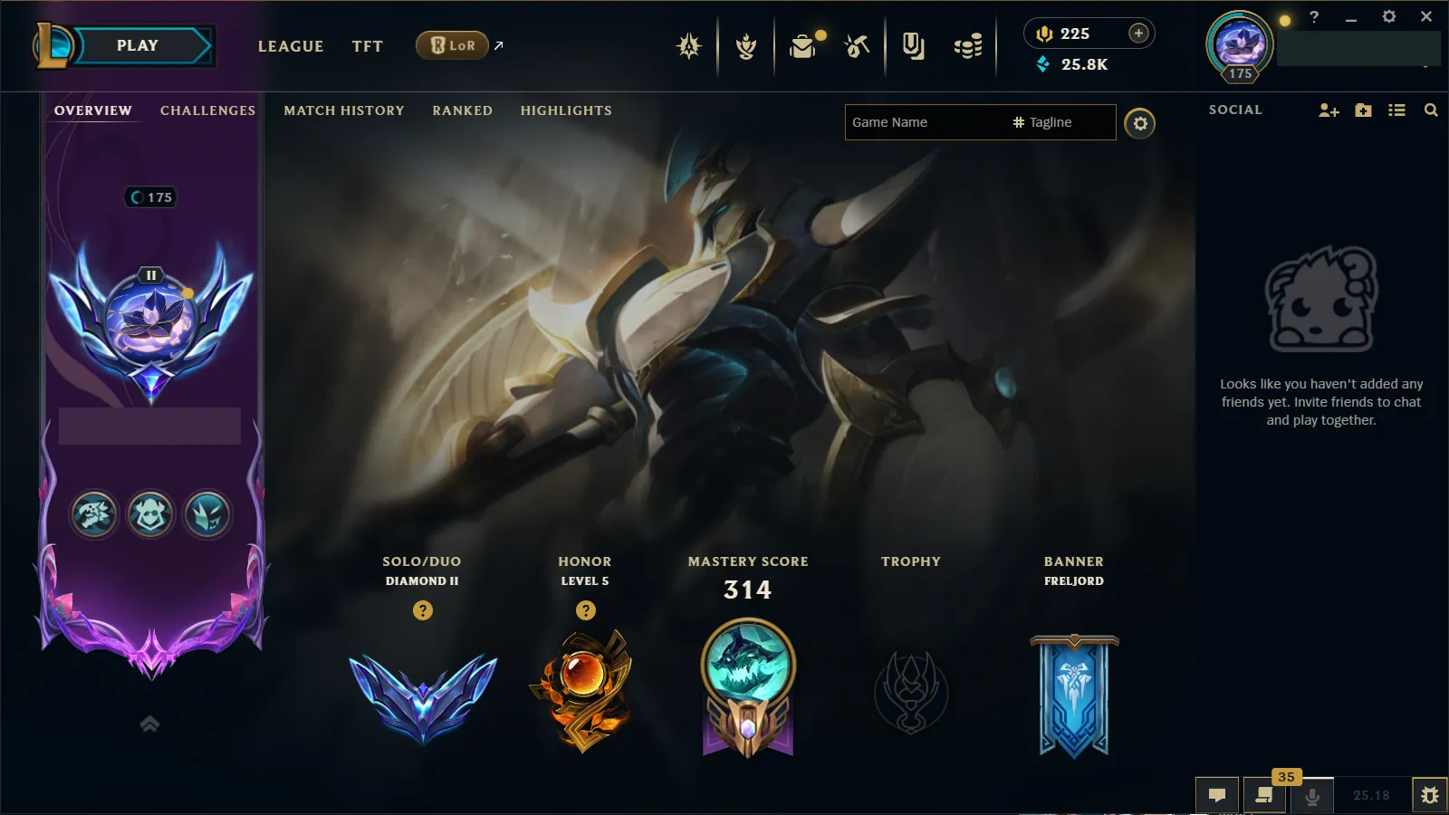 🌍 EUW 🔒 Handlevel ⚡ Diamond II (75 LP)✨ 400LP Peak Current Season 🔥 171 Champs (All) + 73 Skins ♾️ Lifetime Ownership 📧 Full Email Access ✅ Full Ownership Transfer #TH-429