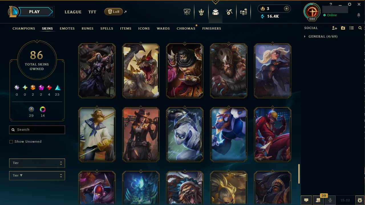 🌍 TR [Transfer Included] 🔒 Handlevel ⚡️ Gold II (61 LP) ✨️ WR:65% 🔥 171 Champs + 86 Skins  📧 Full Access Account ✅ #TH-2DCXXJ