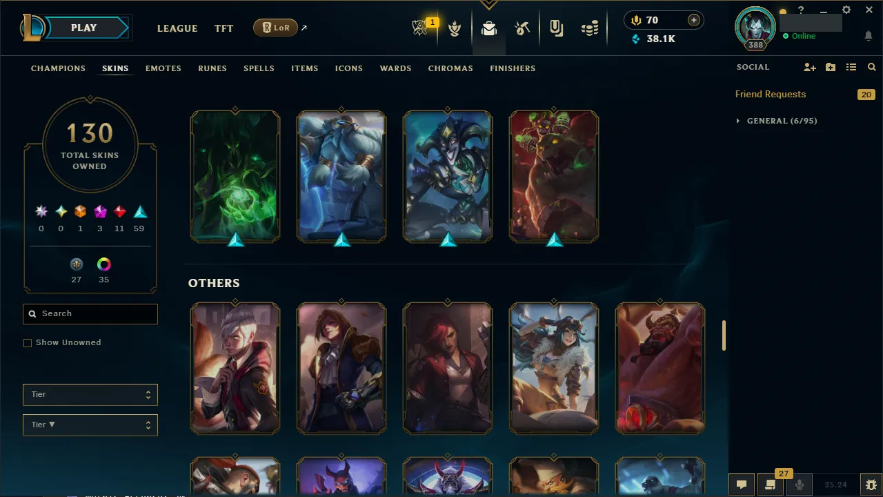 🌍 EUNE 🔒 Handlevel ⚡️ Emerald IV 🥇 Jungle Main ✨️ 130 Skins 🔥 All Champs 📧 Full Access Account ✅ #TH-0723