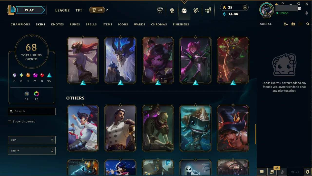 🌍 EUW 🔒 Handlevel ⚡️ Emerald IV (86 LP) ✨️ 120 Champions 🔥 68 Skins ♾️ Lifetime Ownership 📧 Full Access Account ✅ #TH-9258