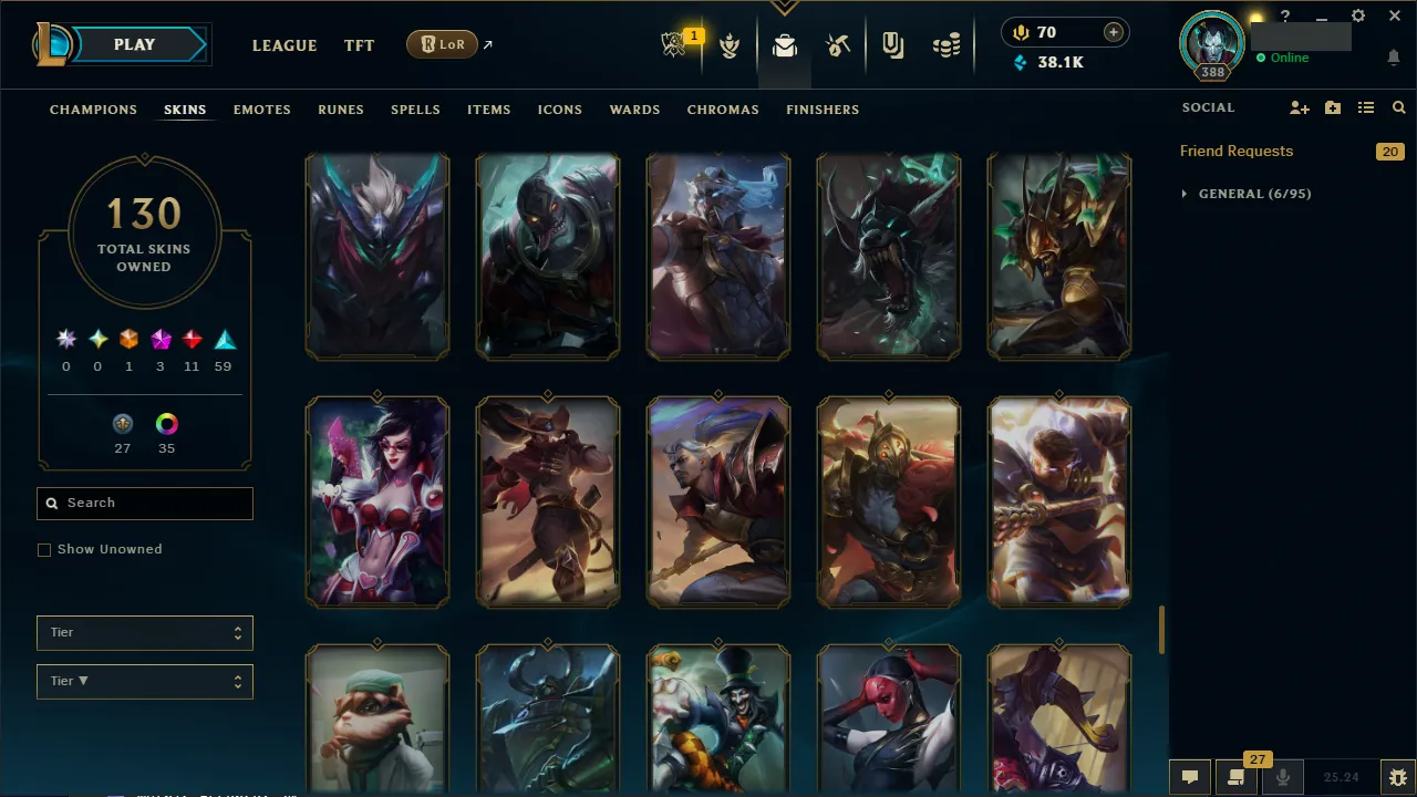 🌍 EUNE 🔒 Handlevel ⚡️ Emerald IV 🥇 Jungle Main ✨️ 130 Skins 🔥 All Champs 📧 Full Access Account ✅ #TH-0723