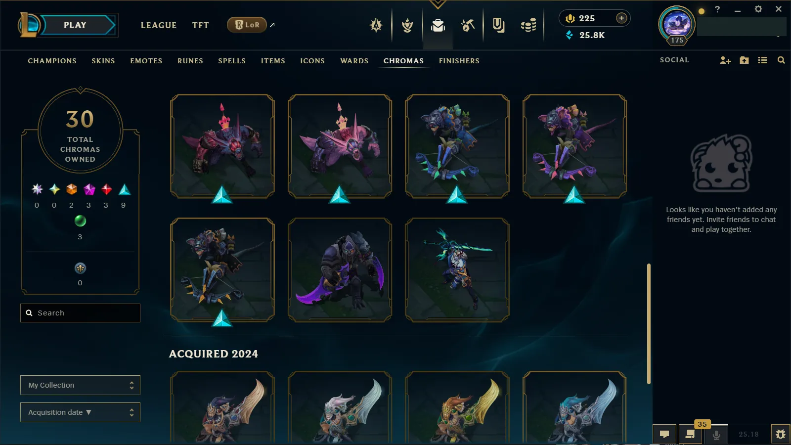 🌍 EUW 🔒 Handlevel ⚡ Diamond II (75 LP)✨ 400LP Peak Current Season 🔥 171 Champs (All) + 73 Skins ♾️ Lifetime Ownership 📧 Full Email Access ✅ Full Ownership Transfer #TH-429