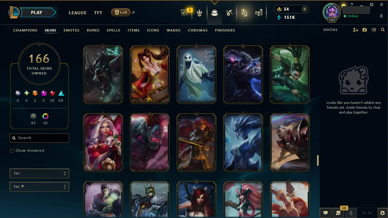 🌍 EUW 🔒 Handlevel ⚡️ Platinum IV 🥇 Jungle Main ✨️ 166 Skins 🔥 All Champs  📧 Full Access Account ✅ #TH-537