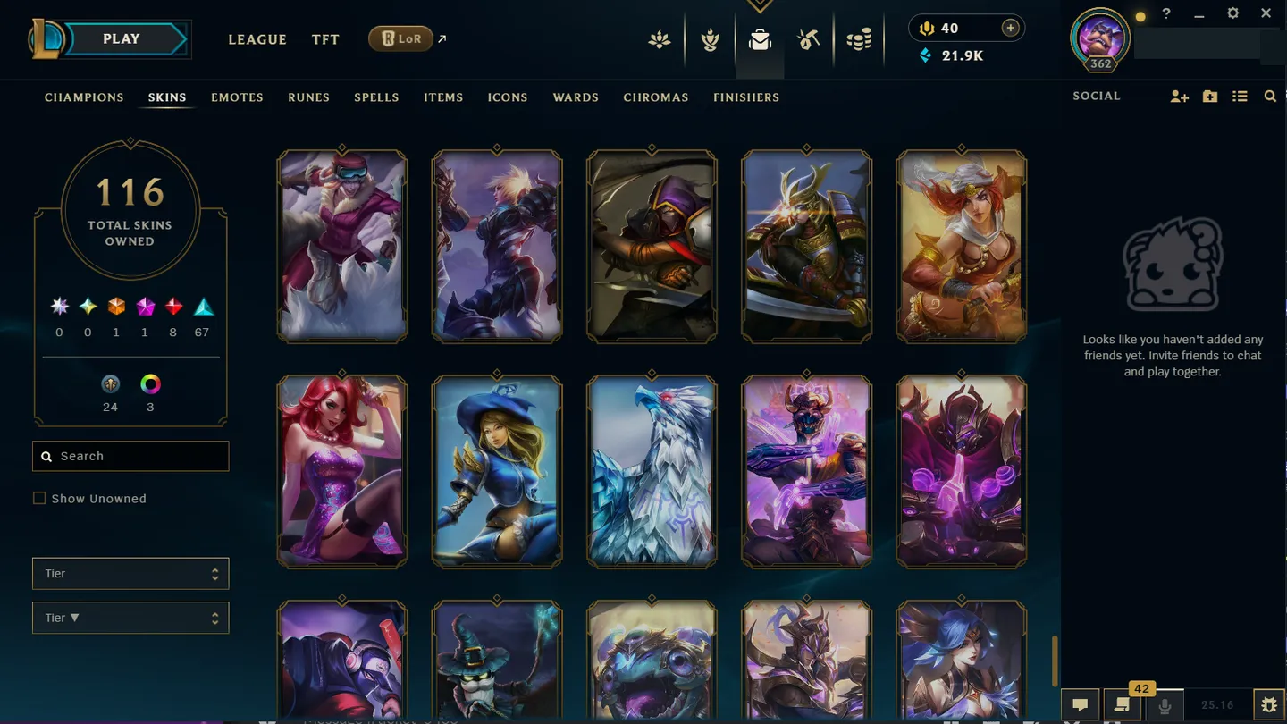 🌍 LAN [Transfer Included] 🔒 Handlevel ⚡ Iron III (14 LP)✨ 170 Champions 🔥 116 Skins ♾️ Lifetime Ownership 📧 Full Email Access ✅ Full Ownership Transfer