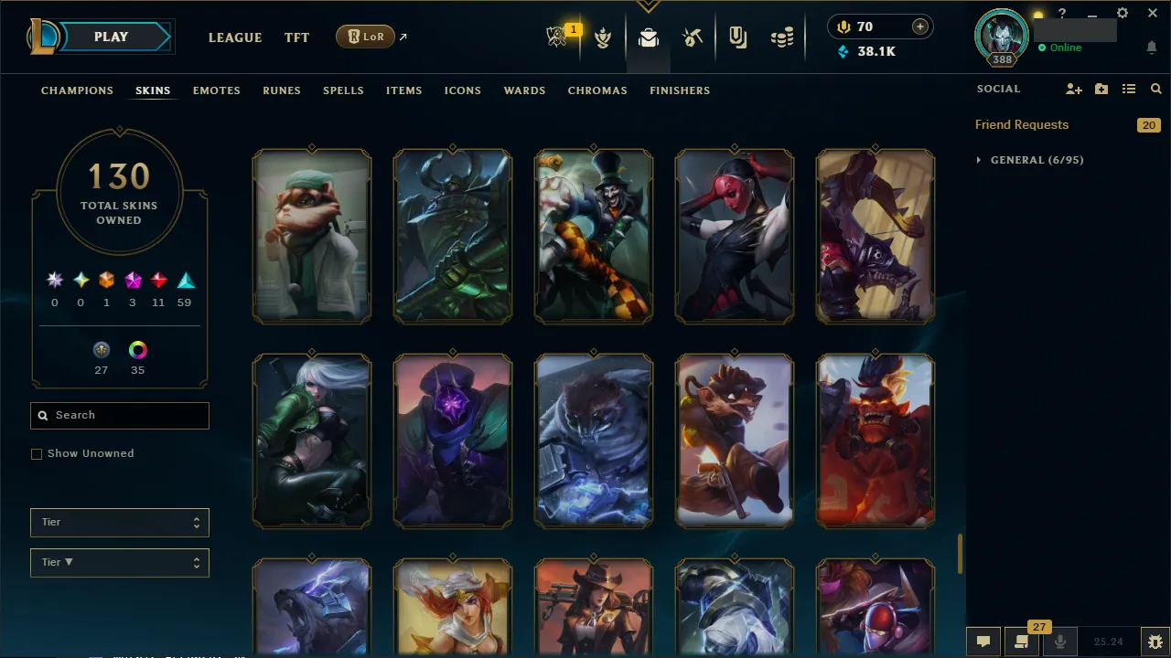 🌍 EUNE 🔒 Handlevel ⚡️ Emerald IV 🥇 Jungle Main ✨️ 130 Skins 🔥 All Champs 📧 Full Access Account ✅ #TH-0723