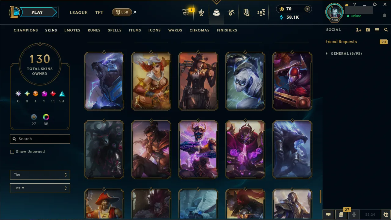 🌍 EUNE 🔒 Handlevel ⚡️ Emerald IV 🥇 Jungle Main ✨️ 130 Skins 🔥 All Champs 📧 Full Access Account ✅ #TH-0723