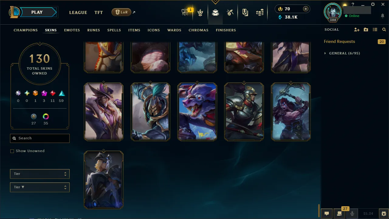 🌍 EUNE 🔒 Handlevel ⚡️ Emerald IV 🥇 Jungle Main ✨️ 130 Skins 🔥 All Champs 📧 Full Access Account ✅ #TH-0723