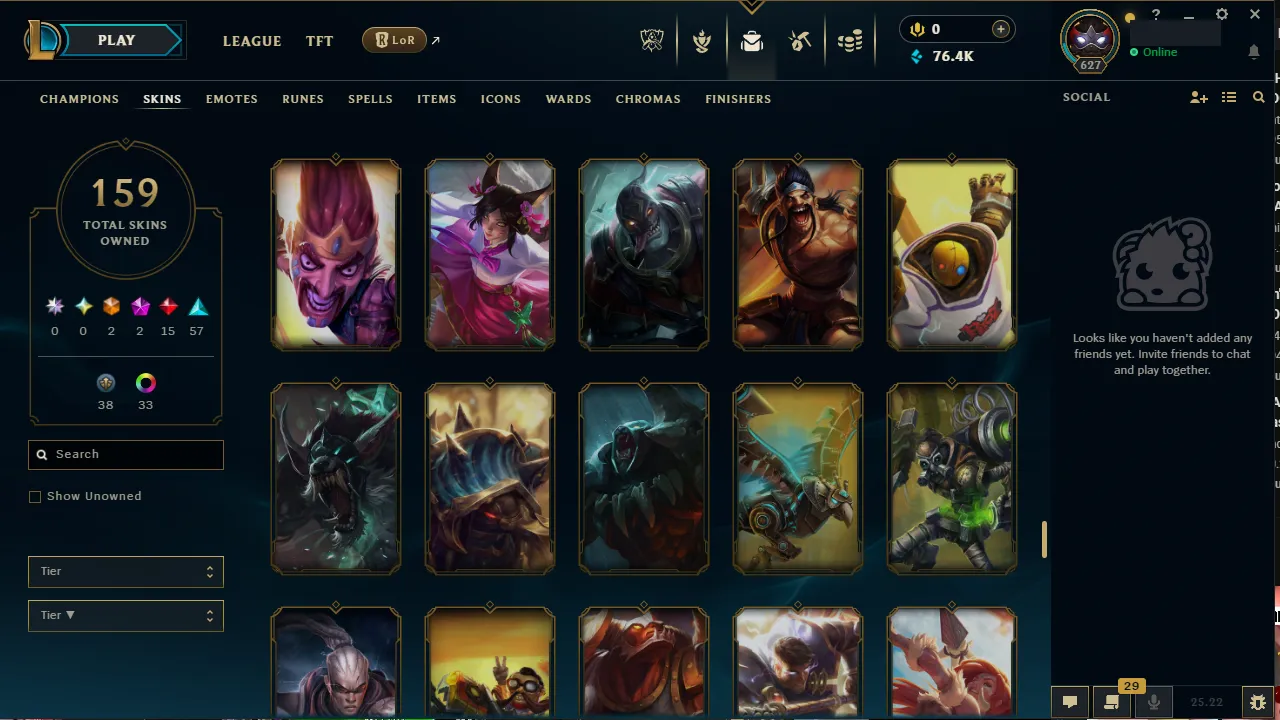 🌍 EUNE 🔒 Handlevel ⚡️ Diamond III (69 LP) ✨️ WR:67% 🔥 159 Skins + 152 Champions 📧 Full Access Account ✅ #TH-599