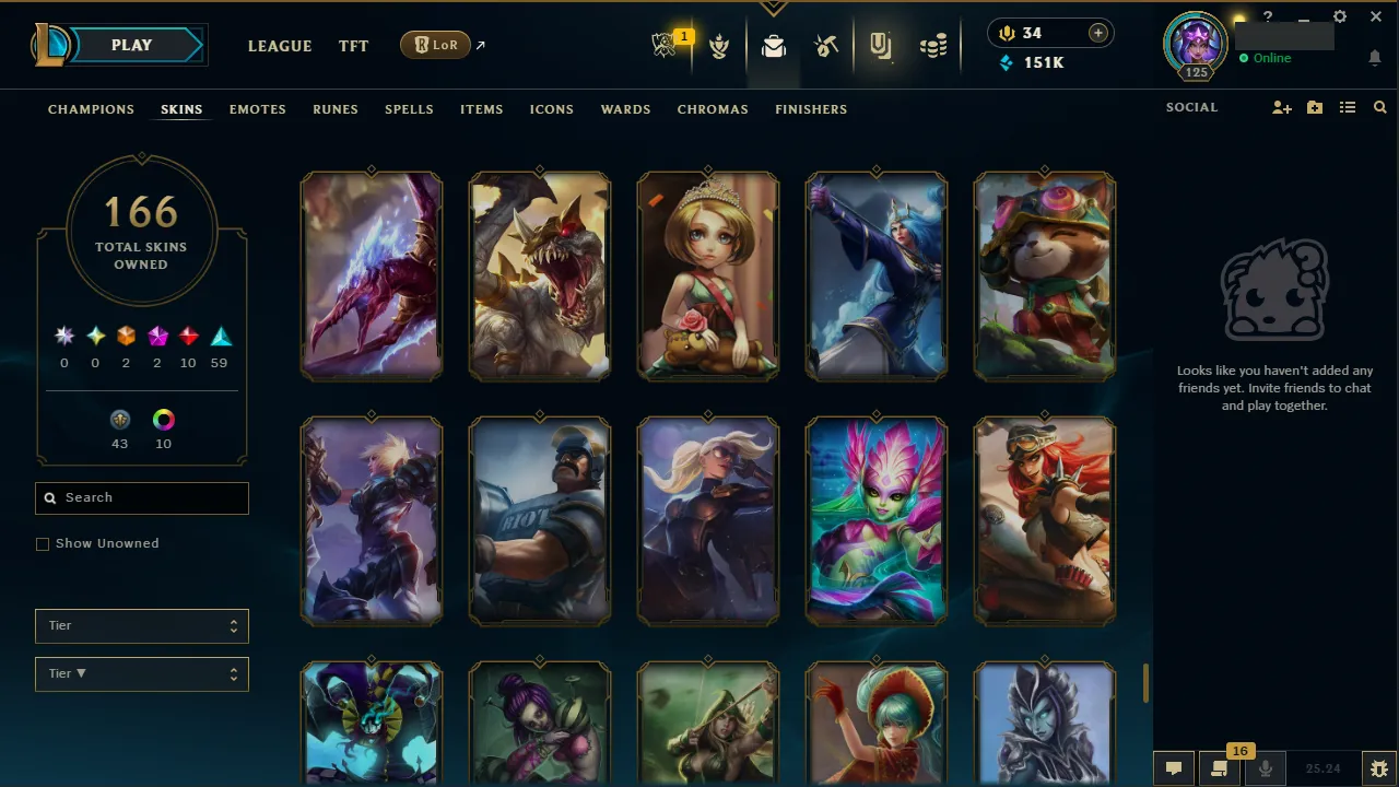 🌍 EUW 🔒 Handlevel ⚡️ Platinum IV 🥇 Jungle Main ✨️ 166 Skins 🔥 All Champs  📧 Full Access Account ✅ #TH-537