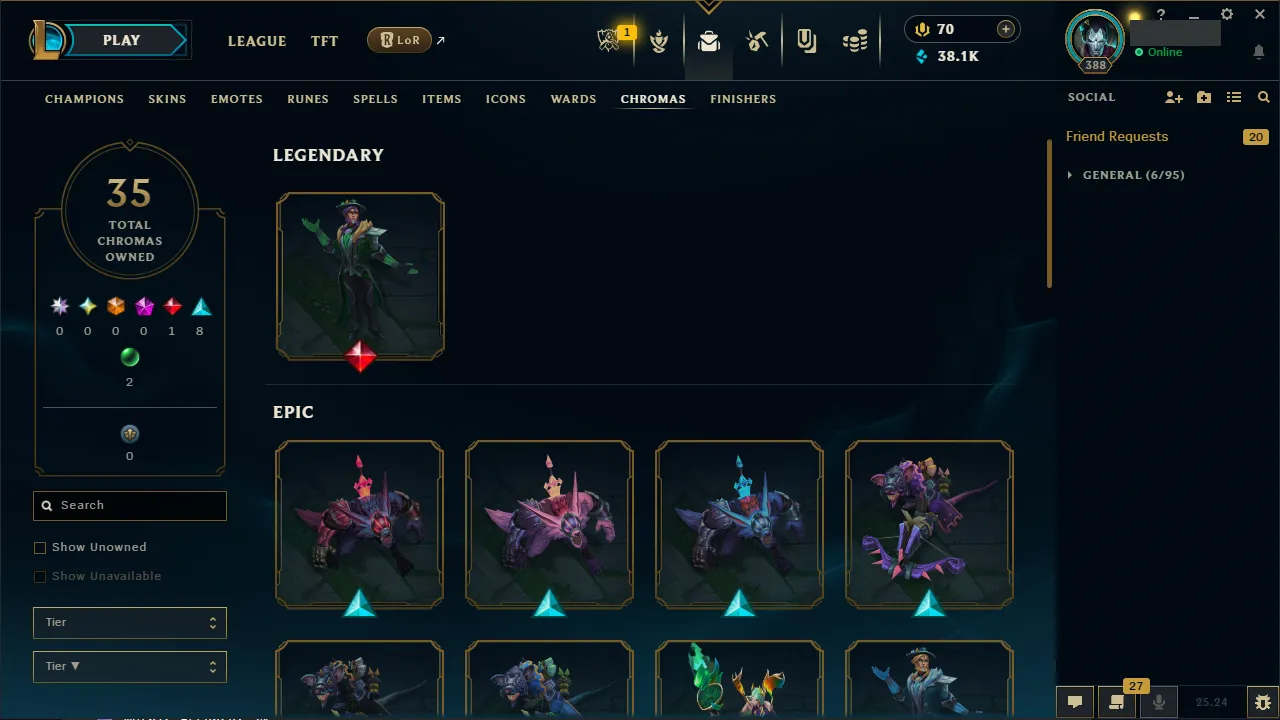 🌍 EUNE 🔒 Handlevel ⚡️ Emerald IV 🥇 Jungle Main ✨️ 130 Skins 🔥 All Champs 📧 Full Access Account ✅ #TH-0723