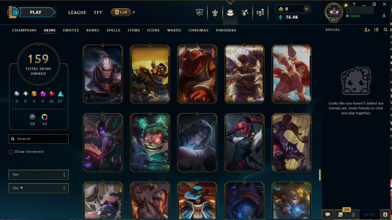 🌍 EUNE 🔒 Handlevel ⚡️ Diamond III (69 LP) ✨️ WR:67% 🔥 159 Skins + 152 Champions 📧 Full Access Account ✅ #TH-599