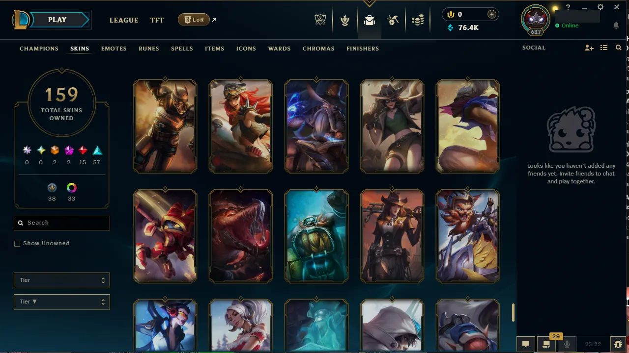 🌍 EUNE 🔒 Handlevel ⚡️ Diamond III (69 LP) ✨️ WR:67% 🔥 159 Skins + 152 Champions 📧 Full Access Account ✅ #TH-599
