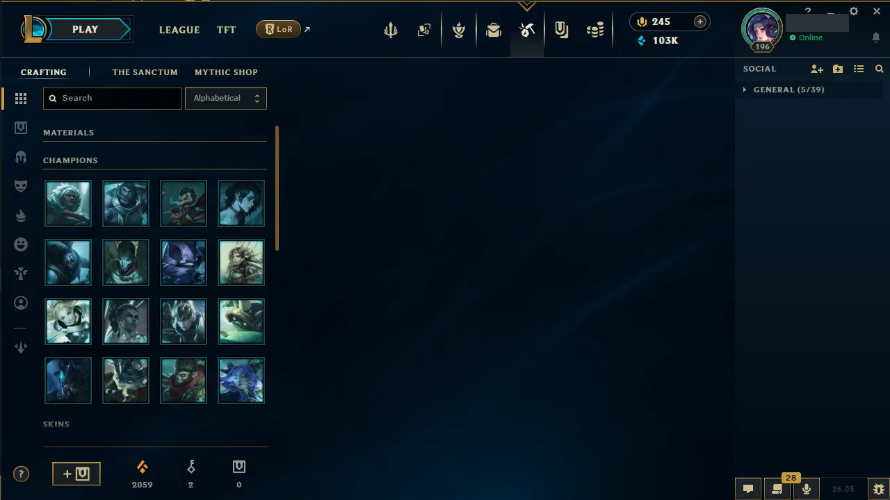 🌍 EUW 👑 Season 16 (Current) 🔥 Master (841 LP) 📌️ Mid Main 💎️ WR:55% ✨️ 51 Skins 🔐 Lifetime Ownership 🏷️ #TH-0900