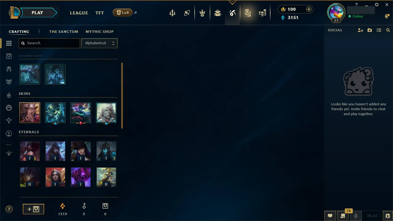 🌍 EUNE 👑 Season 16 (Current) 🔥 Unranked 💎️ Multi Season Diamond ✨️ Diamond+ MMR 🔐 Lifetime Ownership 🏷️ #TH-0853-W1