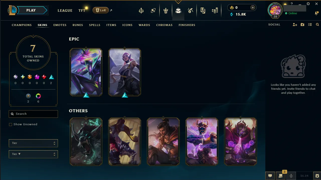 🌍 EUW 👑 Season 16 (Current) 🔥 Emerald III (59 LP) 📌️ Supp Main 💎️ WR:85% ✨️ High Diamond/Master MMR +30LP Gains 🔐 Lifetime Ownership 🏷️ #TH-D75