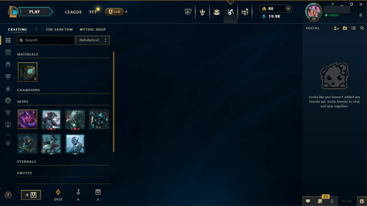 🌍 EUW 🔒 Handlevel ⚡️ Emerald I (19 LP) 🥇 Jungle/Support ✨️ WR:78% 🔥 Diamond+ MMR  📧 Full Access Account ✅ #TH-L9X