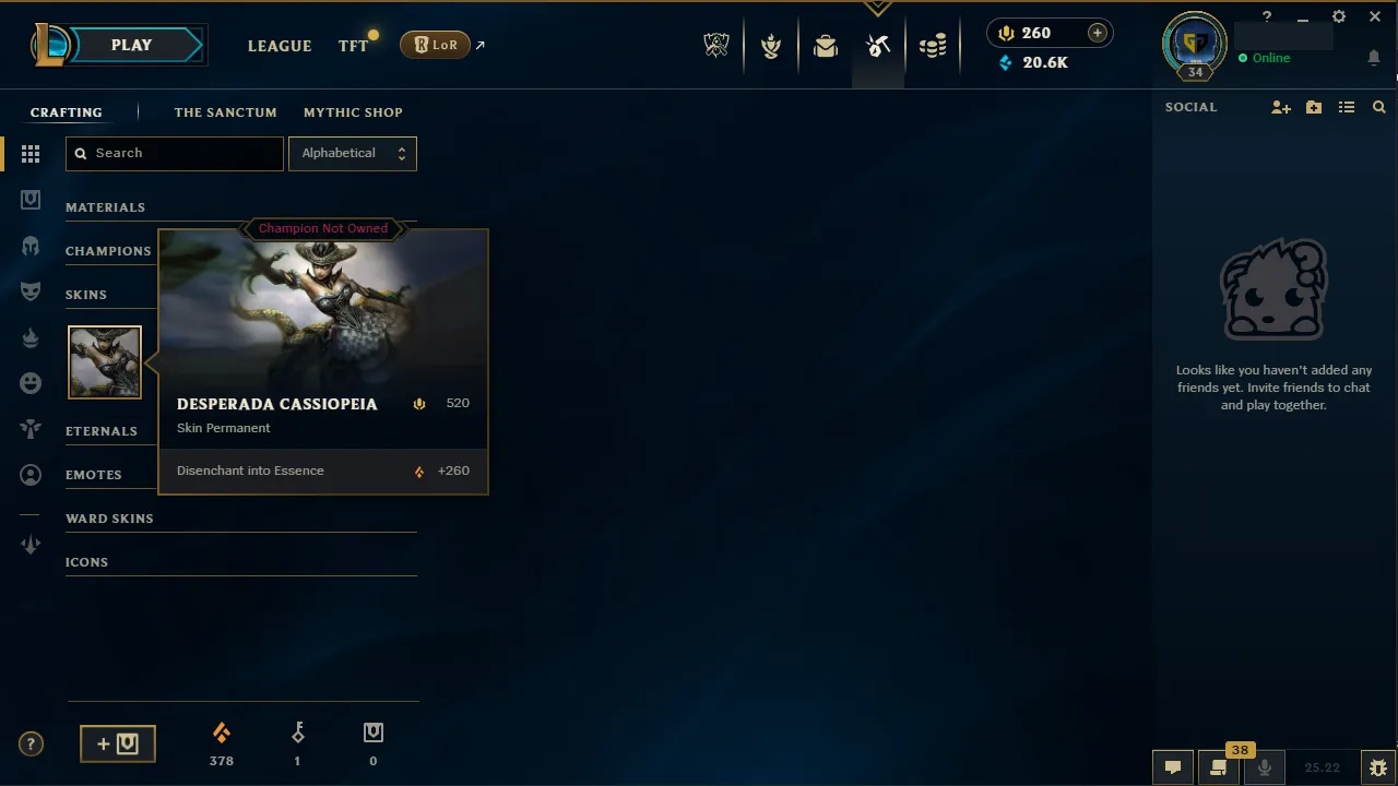 🌍 EUW 🔒 Handlevel ⚡️ Gold I (40 LP) 🥇 ADC Main ✨️ 9 Skins 🔥 +38LP Gains [MAX]  📧 Full Access Account ✅ #TH-DKX003