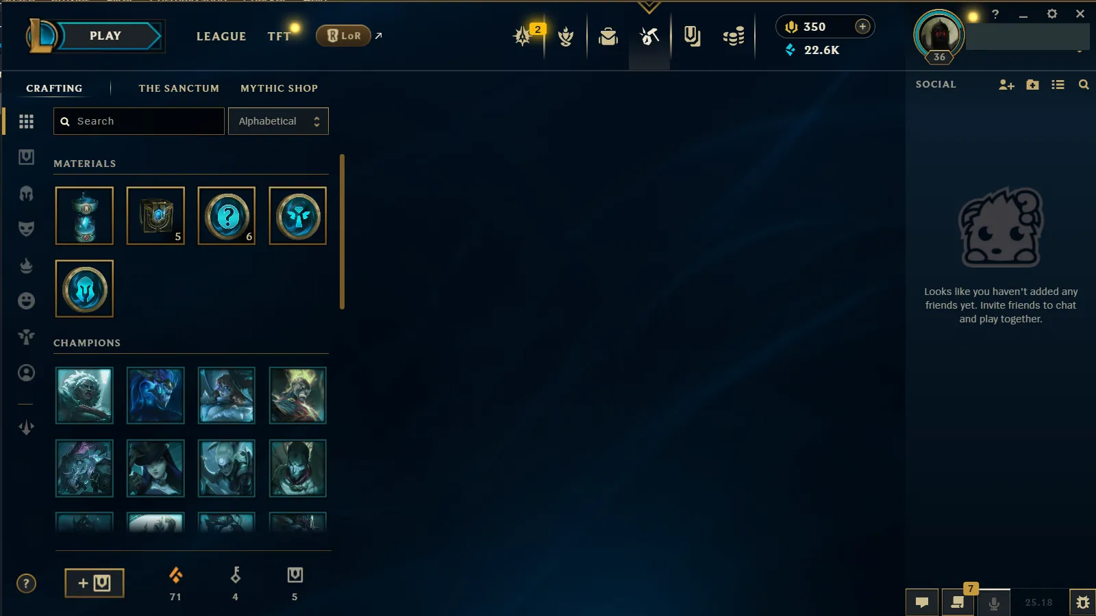 🌍 EUW 🔒 Handlevel ⚡ Platinum III (6 LP)✨ WR:72% 🔥 +38LP Gains ♾️ Crime City Braum, True Damage Qiyana, Space Groove Blitz & Crank, Fright Night Annie + 💴 350RP