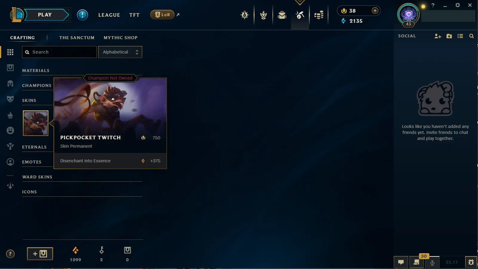 🌍 EUW 🔒 Handlevel ⚡ Emerald IV (81 LP)✨ 43 Champs + 7 Skins 🔥 +27LP Gains ♾️ Lifetime Ownership 📧 Full Email Access ✅ Full Ownership Transfer #FLK2