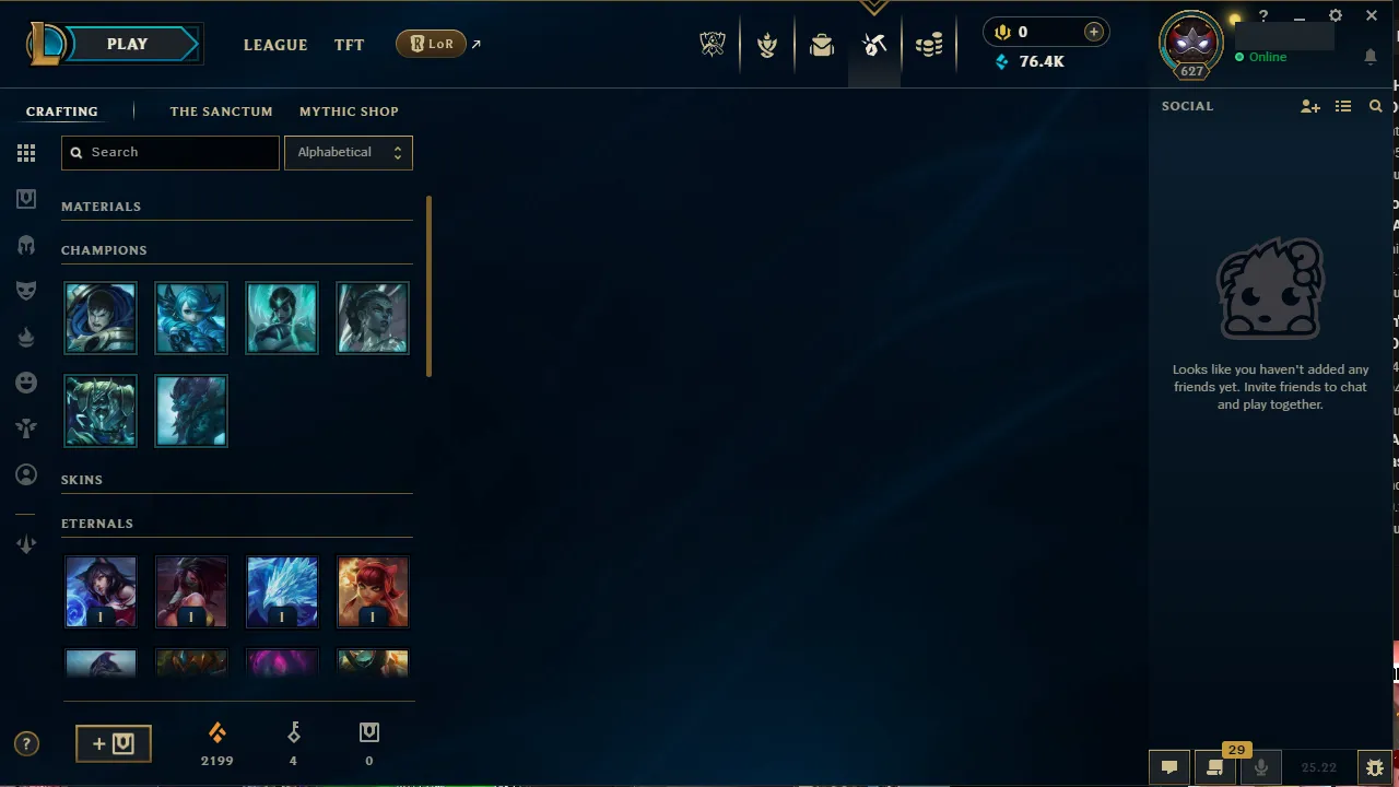 🌍 EUNE 🔒 Handlevel ⚡️ Diamond III (69 LP) ✨️ WR:67% 🔥 159 Skins + 152 Champions 📧 Full Access Account ✅ #TH-599