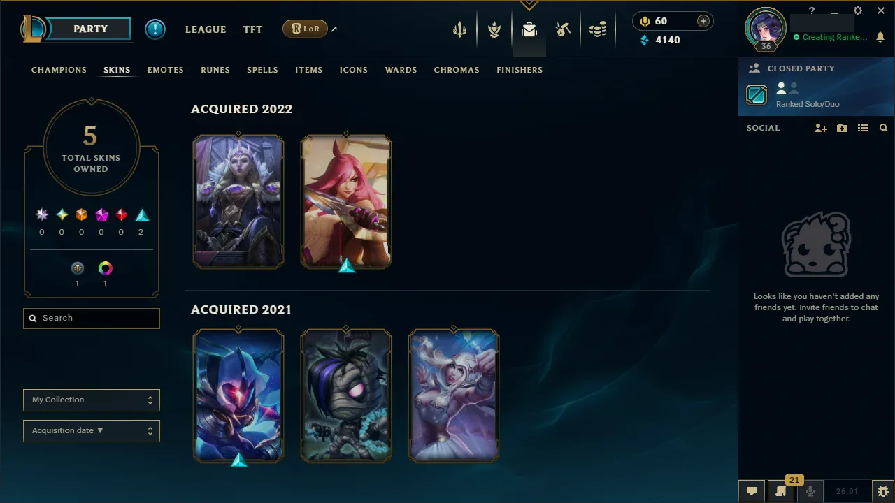 🌍 EUW 🔒 SEASON 2026 ⚡️ Platinum III (37 LP) 🥇 Mid Main ✨️ WR:100% 🔥 Perfect Smurf  📧 Full Access Account ✅ #TH-H7S