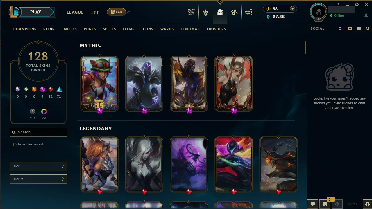 🌍 EUNE 🔒 Handlevel ⚡️ Emerald I (75 LP) ✨️ WR:51% 🔥 90 Champions | 128 Skins ♾️ Lifetime Ownership 📧 Full Access Account ✅ #TH-456