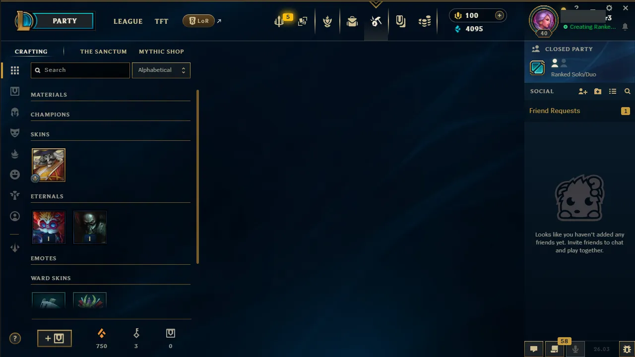 🌍 EUW 👑 Season 16 (Current) 🔥 Emerald III (59 LP) 📌️ - 💎️ WR:50% ✨️ - 🔐 Lifetime Ownership 🏷️ #TH-