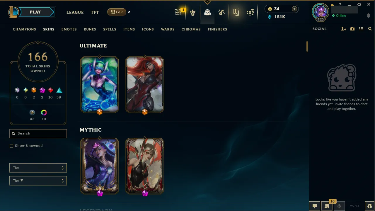 🌍 EUW 🔒 Handlevel ⚡️ Platinum IV 🥇 Jungle Main ✨️ 166 Skins 🔥 All Champs  📧 Full Access Account ✅ #TH-537