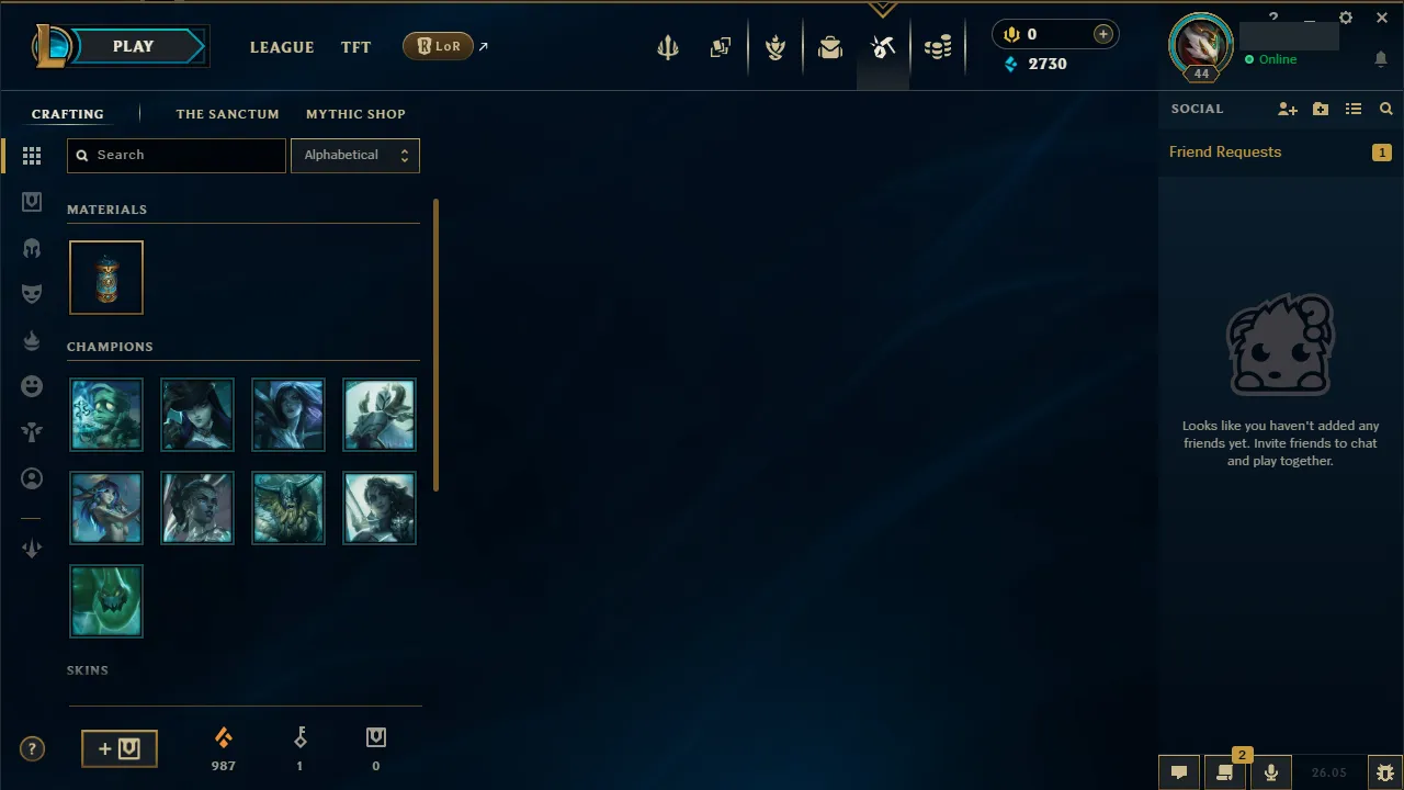 🌍 EUW 👑 Season 16 (Current) 🔥 Master (1 LP) 📌️ Mid / Jungle 💎️ WR:63% ✨️ +22LP Gains 🔐 Lifetime Ownership 🏷️ #TH-0901