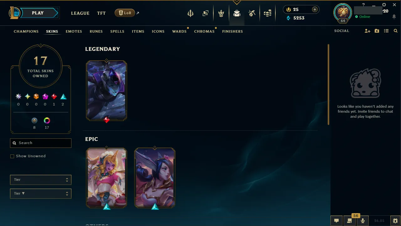 🌍 EUW 👑 Season 16 (Current) 🔥 Master (558 LP) 📌️ ADC Main 💎️ WR:65% ✨️ 17 Skins + Gladiator Draven 🔐 Lifetime Ownership 🏷️ #TH-3SG