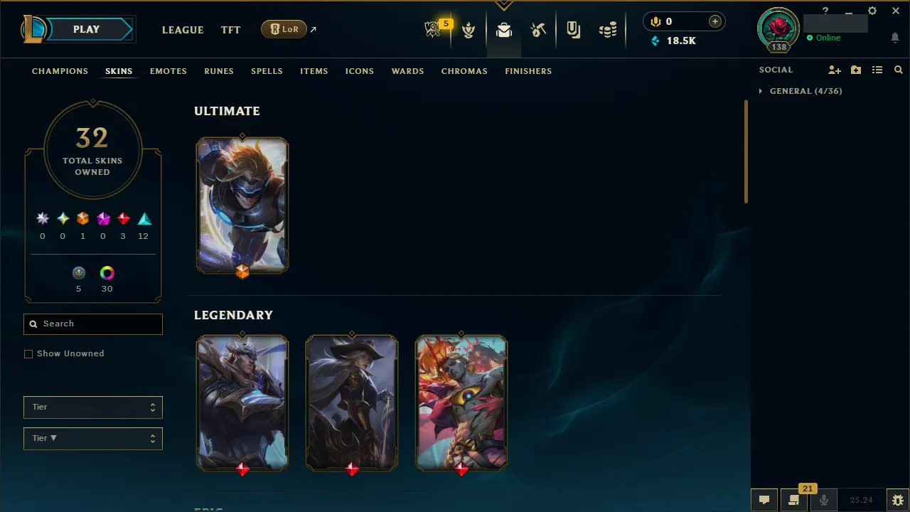 🌍 EUW 🔒 Handlevel ⚡️ Emerald I (75 LP) 🥇 ADC Main ✨️ Diamond Decay 🔥 32 Skins 📧 Full Access Account ✅ #TH-704-1