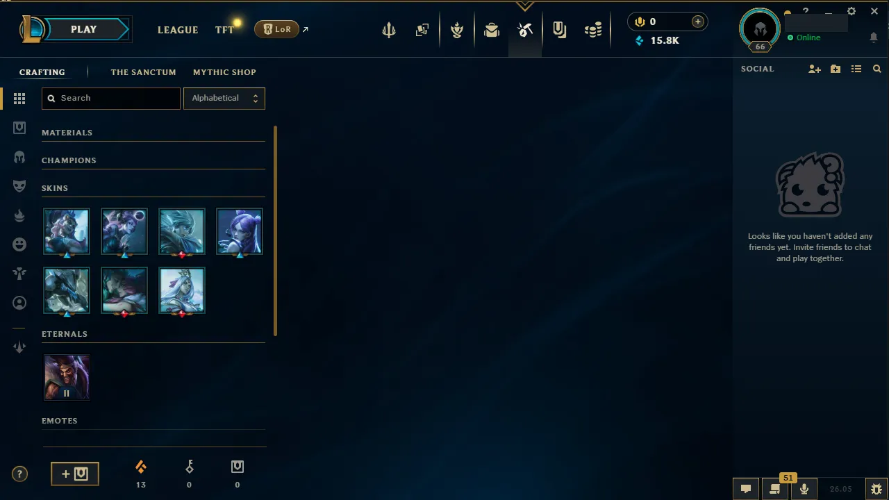 🌍 EUW 👑 Season 16 (Current) 🔥 Master (51 LP) 📌️ TOP Main 💎️ WR:50% ✨️ +28LP Gains 🔐 Lifetime Ownership 🏷️ #TH-5F7