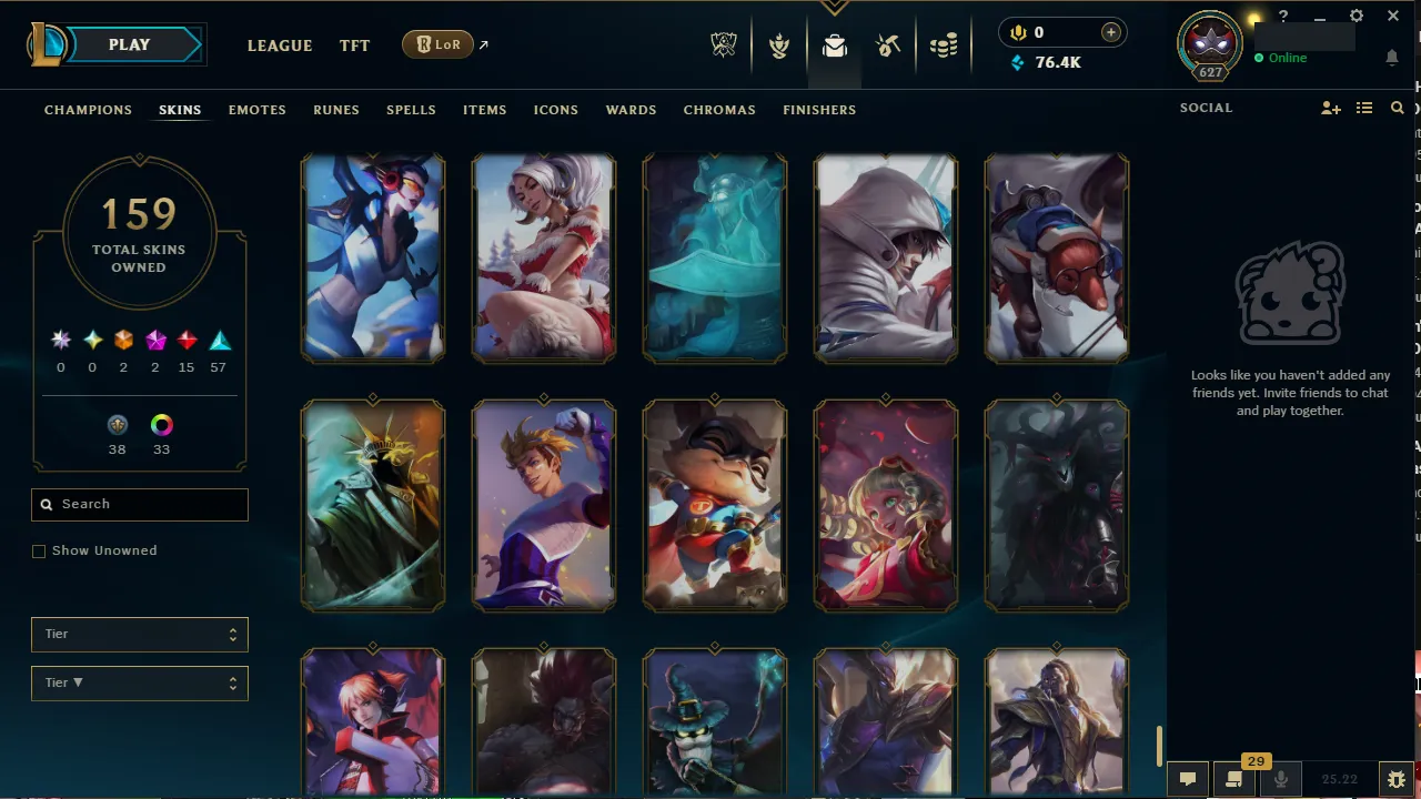 🌍 EUNE 🔒 Handlevel ⚡️ Diamond III (69 LP) ✨️ WR:67% 🔥 159 Skins + 152 Champions 📧 Full Access Account ✅ #TH-599