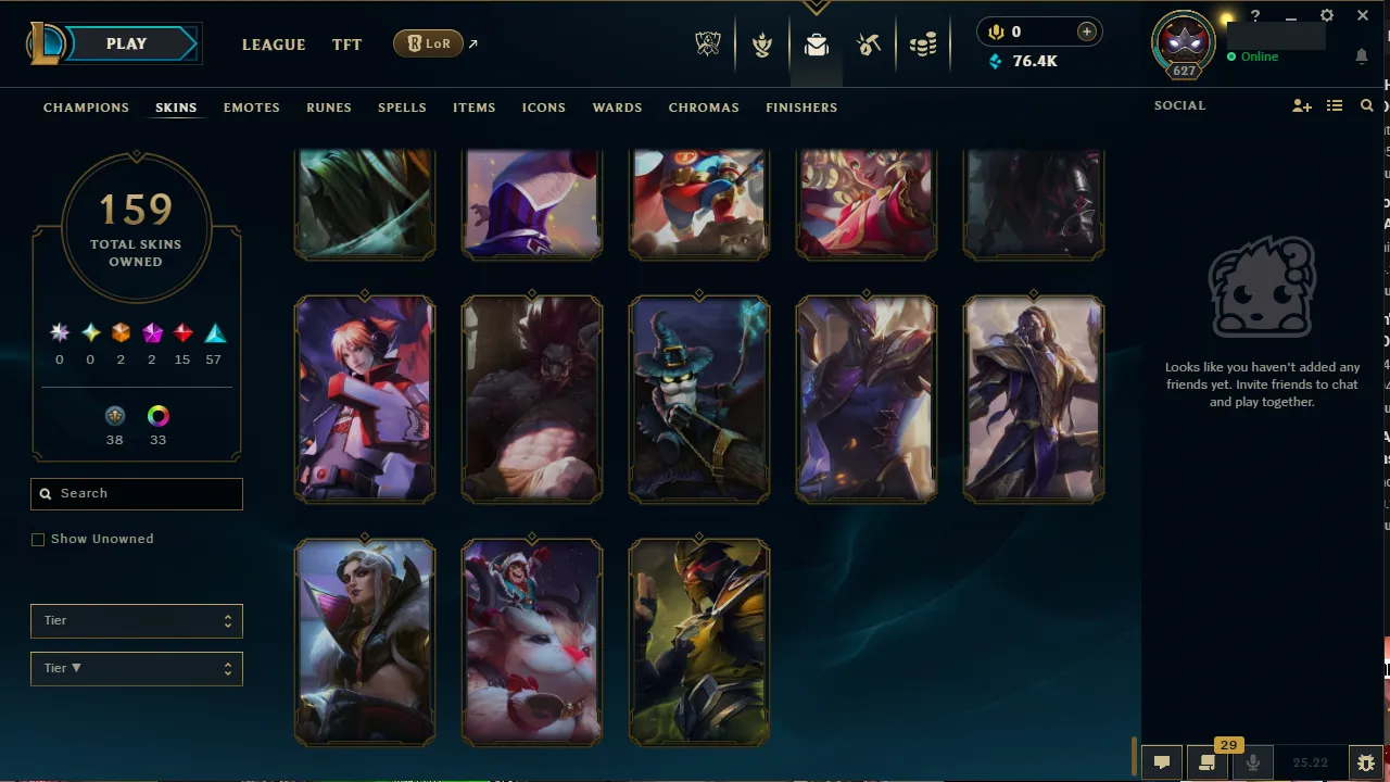 🌍 EUNE 🔒 Handlevel ⚡️ Diamond III (69 LP) ✨️ WR:67% 🔥 159 Skins + 152 Champions 📧 Full Access Account ✅ #TH-599