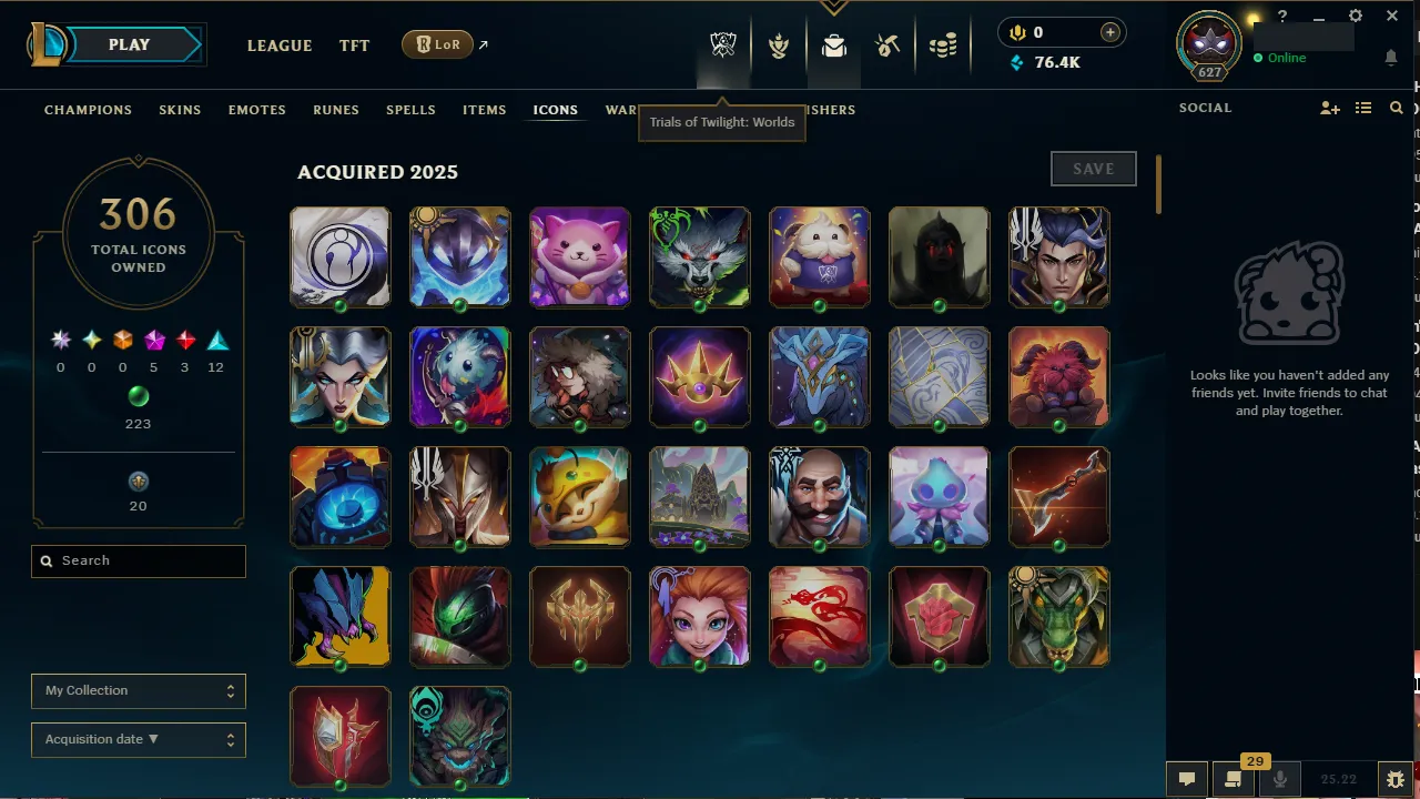 🌍 EUNE 🔒 Handlevel ⚡️ Diamond III (69 LP) ✨️ WR:67% 🔥 159 Skins + 152 Champions 📧 Full Access Account ✅ #TH-599