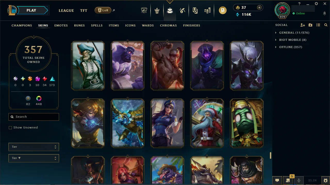 🌍 EUW 🔒 Handlevel ⚡️ Emerald I (75 LP) 🥇 ADC Main ✨️ 352 Skins + 458 Chromas 🔥 All Champs 📧 Full Access Account ✅ #TH-704