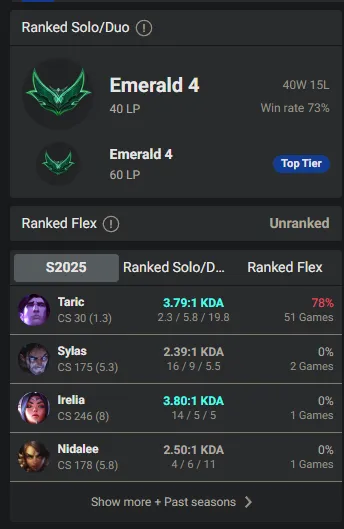 🌍 EUNE 🔒 Handlevel ⚡️ Emerald IV (40 LP) 🥇 Support Main ✨️ WR:73% 🔥 +30LP Gains 📧 Full Access Account ✅ #TH-IXMNQ2W