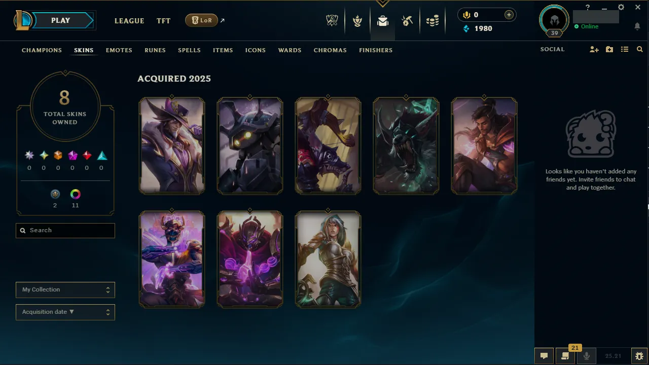 🌍 EUNE 🔒 Handlevel ⚡️ Emerald III (50 LP) ✨️ WR:61% 🔥 48 Champs + 8 Skins ♾️ Lifetime Ownership 📧 Full Access Account ✅ #TH-631-A2