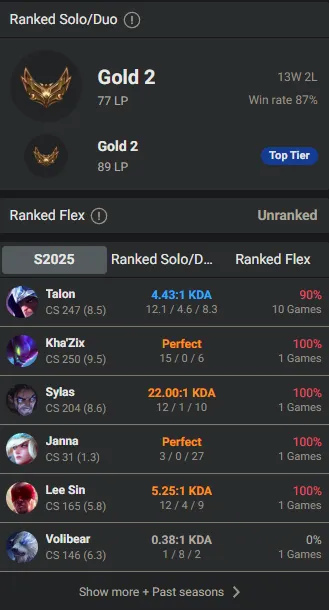 🌍 EUW 🔒 Handlevel ⚡️ Gold II (77 LP) 🥇 Jungle Main ✨️ WR:87% 🔥 High MMR +38LP Gains 📧 Full Access Account ✅ #TH-G4S