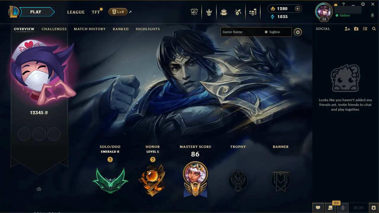 🌍 EUNE 🔒 Handlevel ⚡️Emerald II (83 LP) 🥇 Jungle Main ✨️ WR:84% 🔥 +30LP Gains - High MMR 📧 Full Access Account ✅ #TH-CX2OF54