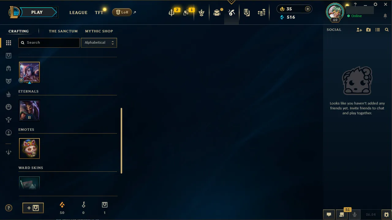 🌍 EUNE 👑 Season 16 (Current) 🔥 Diamond IV (76 LP) 📌️ Jungle Main 💎️ 109 Champs ✨️ 13 Skins 🔐 Lifetime Ownership 🏷️ #TH-4H7