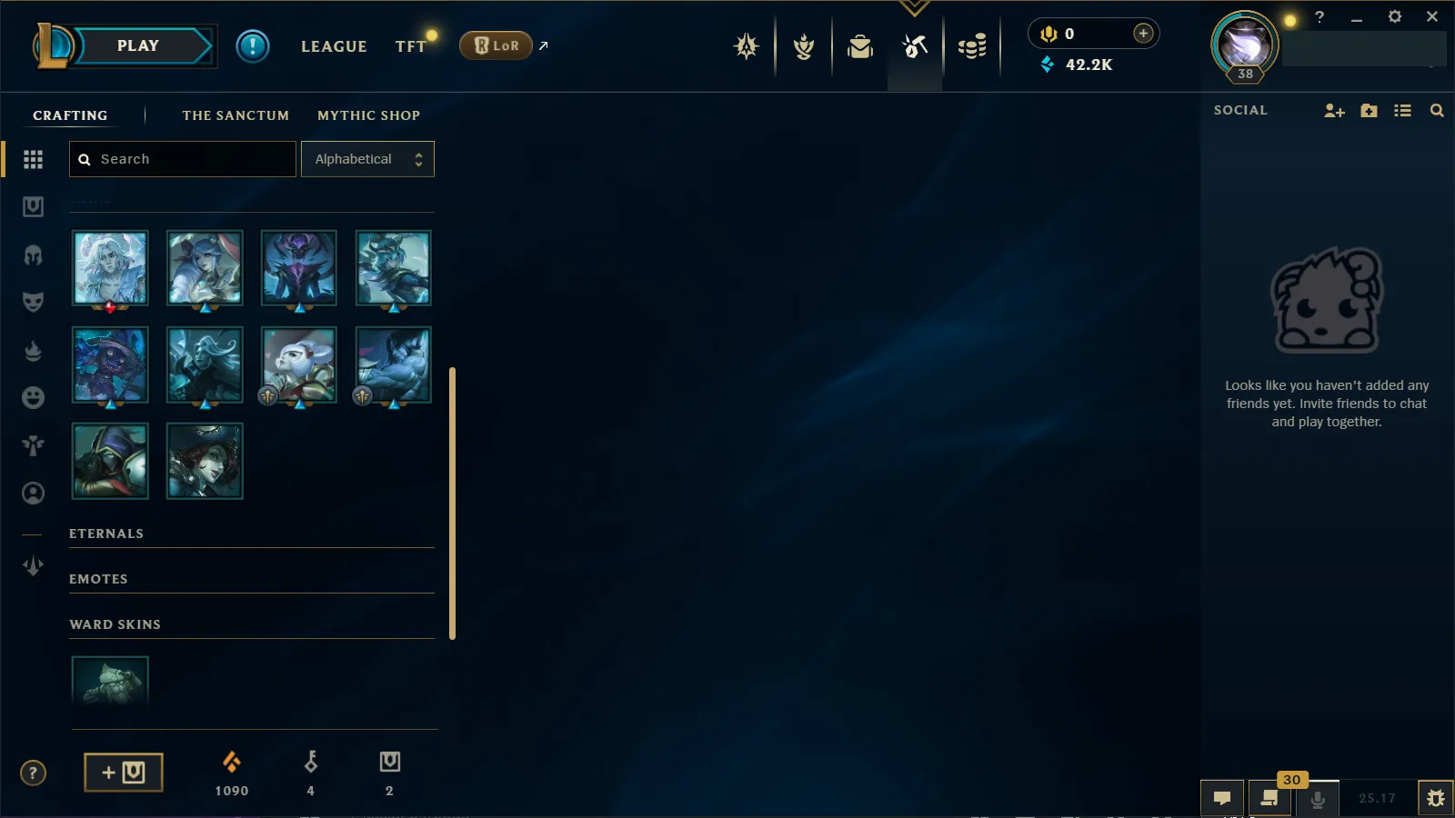 🌍 EUW 🔒 Handlevel ⚡ Emerald IV (15 LP)✨ WR:56% 🔥 Big Loot of Skins in Inventory ♾️ Lifetime Ownership 📧 Full Email Access ✅ Full Ownership Transfer #TH-SEDA