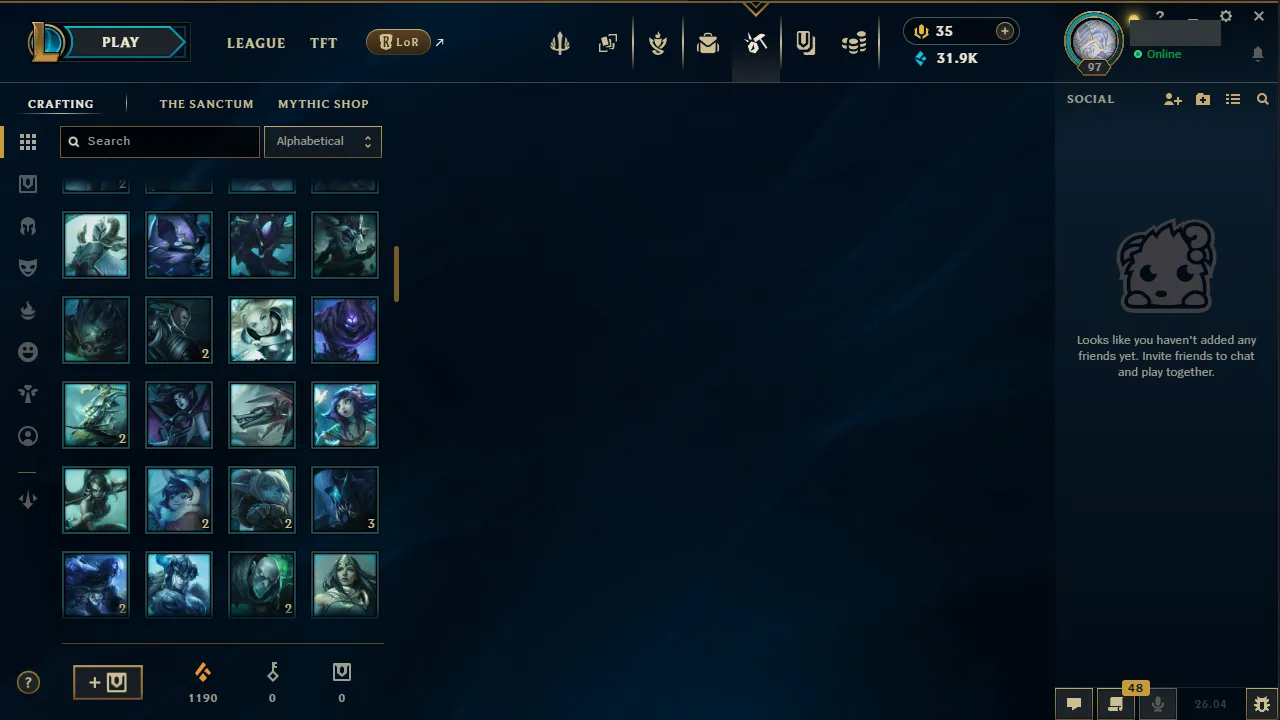 🌍 EUW 👑 Season 16 (Current) 🔥 Diamond IV 📌️ ADC Main 💎️ 17 Skins ✨️ Pulsefire Ezreal 🔐 Lifetime Ownership 🏷️ #TH-0785