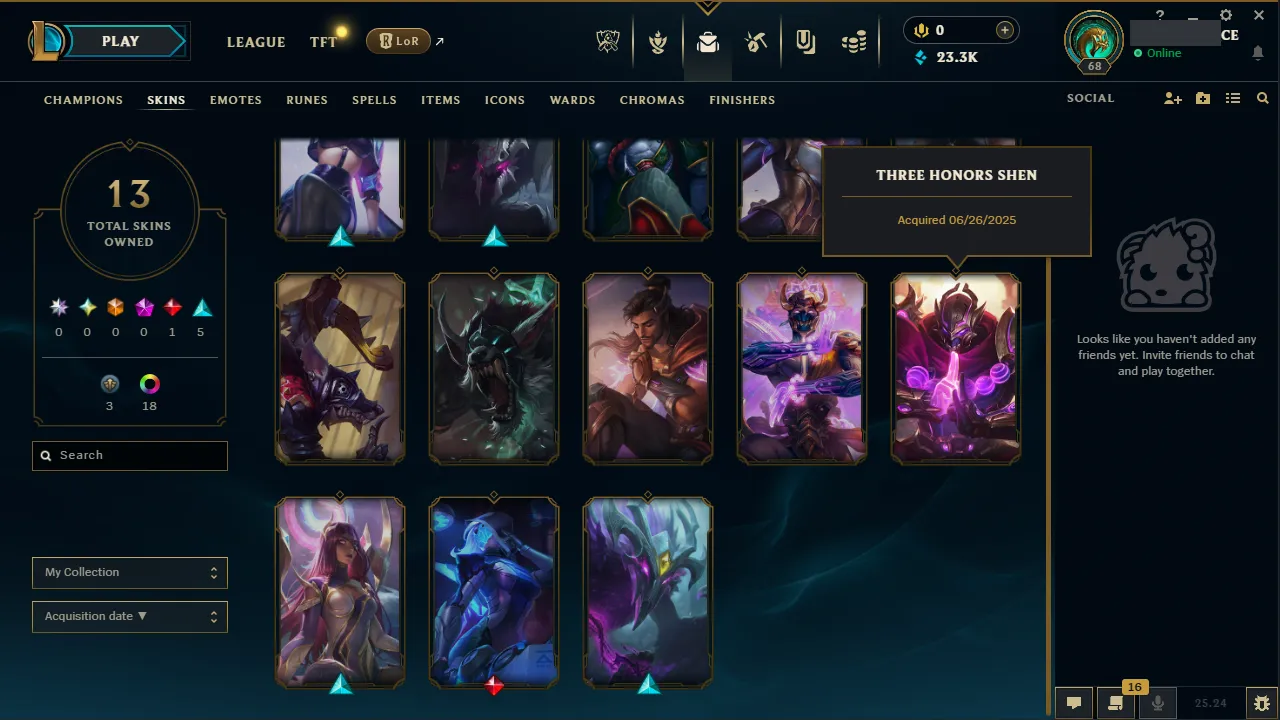 🌍 EUNE 🔒 Handlevel ⚡️ Diamond I (8 LP) 🥇 Jungle/Support ✨️ 52% WR 🔥 200LP Master Peak ✅ #TH-K1S